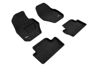 Volvo XC60 Floor Mats - Front and Rear - 3D MAXpider - Elegant Series - Black - `10-`17 Volvo XC60 Floor Mats - Front and Rear - 3D MAXpider - Elegant Series - Black - `10-`17